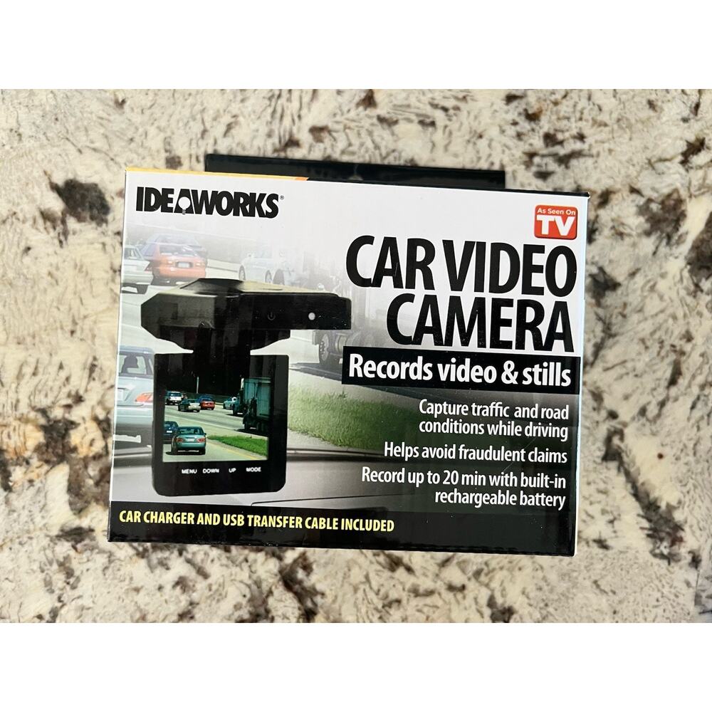 Ideaworks Car Auto Video Camera Records Driving Traffic Road Conditions